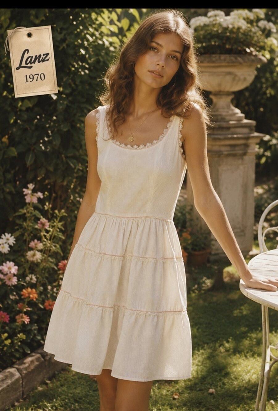 Vintage 1970s Lanz Dress Xs See Pics